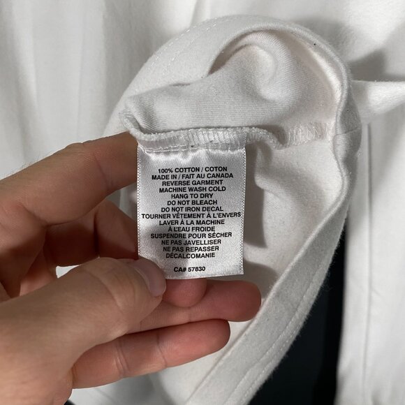 Octobers Very Own Classic Logo Long Sleeve Crew T-shirt White men's size Large - Picture 7 of 9